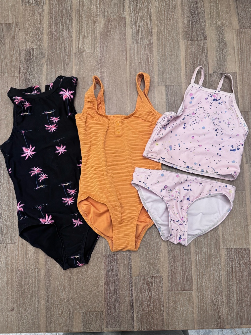 3 Girls Gap Old Navy Bathing Suits Swim Suits Small 6-7